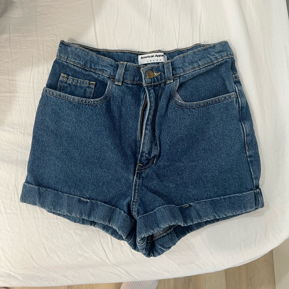 American Apparel high waisted mom shorts